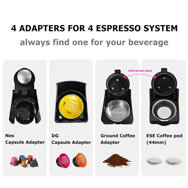 HiBREW Coffee Machine 4 in 1 Multiple Capsule Espresso