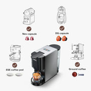 HiBREW Coffee Machine 4 in 1 Multiple Capsule Espresso