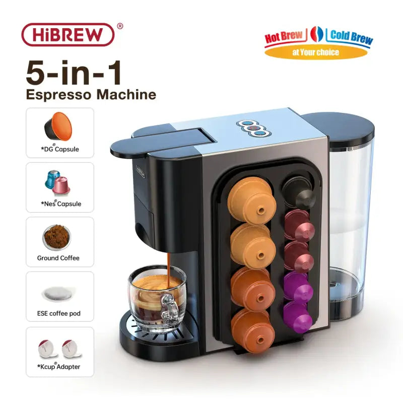 Hibrew Coffee Machine Hot/Cold 5 in 1 Multiple