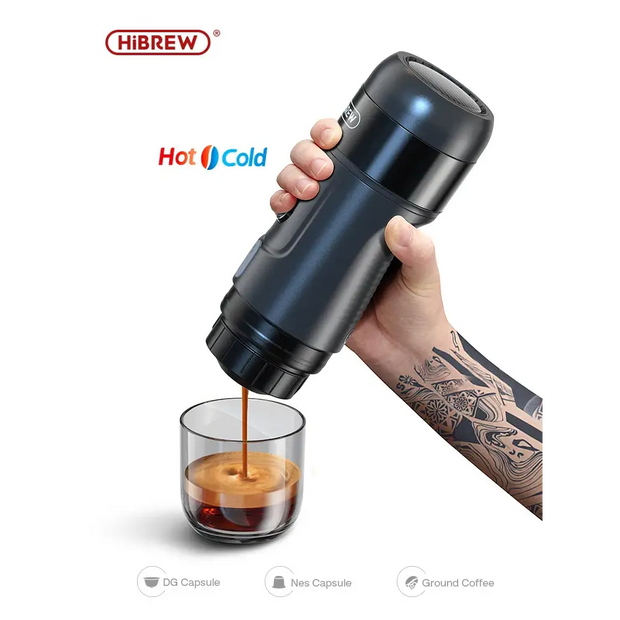 Hibrew Portable Coffee Machine Maker for Car & Home DC 12V