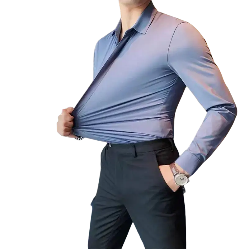 High-grade long sleeve shirt business casual non-ironing anti-wrinkle