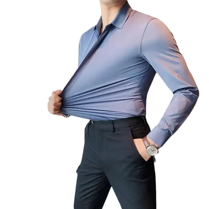 High-grade long sleeve shirt business casual non-ironing anti-wrinkle