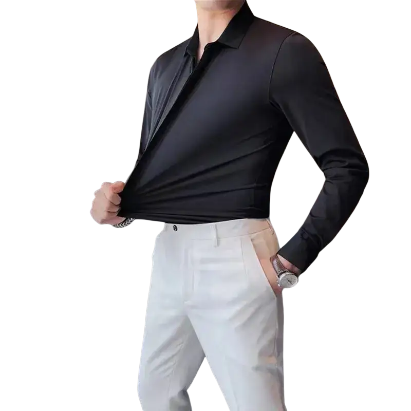 High-grade long sleeve shirt business casual non-ironing anti-wrinkle