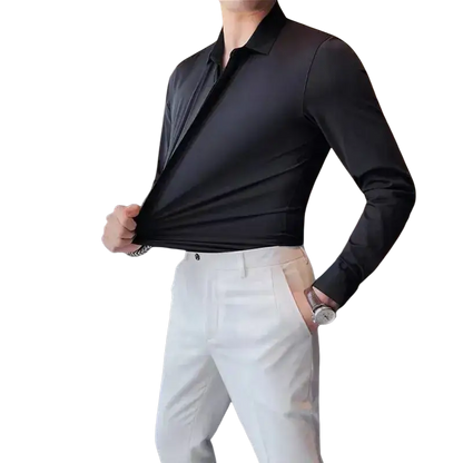 High-grade long sleeve shirt business casual non-ironing anti-wrinkle