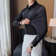 High-grade long sleeve shirt business casual non-ironing anti-wrinkle