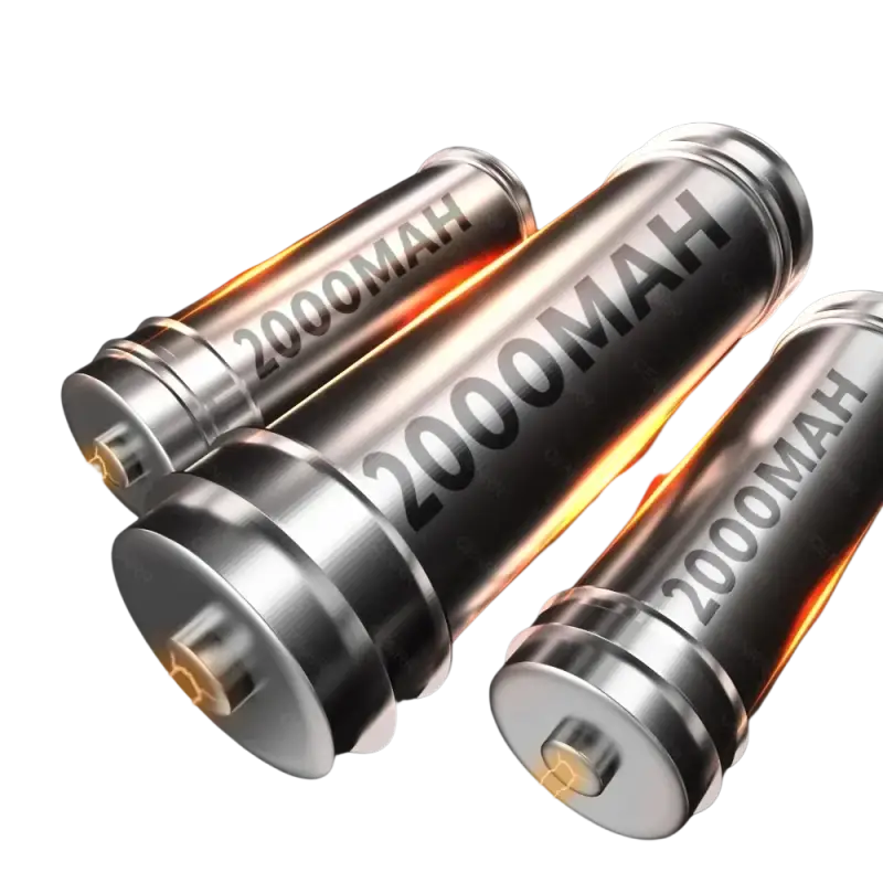 Silver 6000mAh battery pack with 3x2000mAh for smartwatches and wireless earbuds