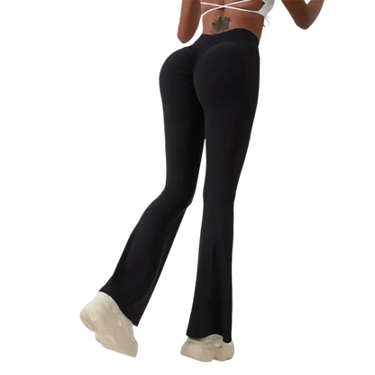 QINACTIV Flare Leggings Yoga Pants Women Bell-bottoms Yoga Trousers High Waist Fitness Pants Stretch Gym Casual Sports - laurichshop