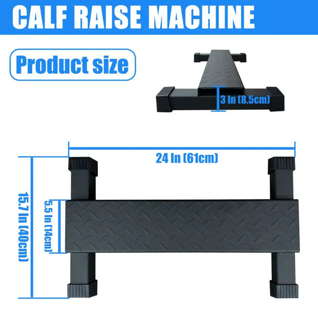 Home Gym Steel Calf Raise Bar Standing Calf for Stretching Squat Foot