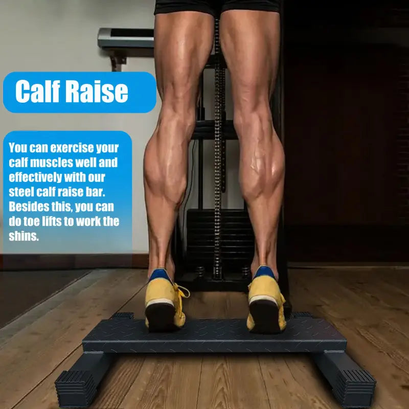 Home Gym Steel Calf Raise Bar Standing Calf for Stretching Squat Foot