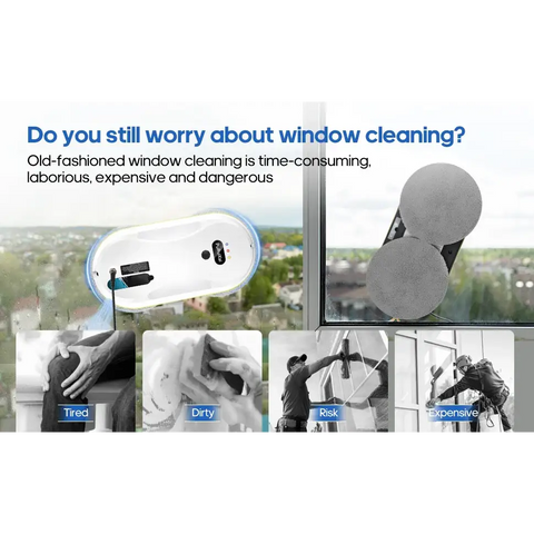 Household electric window automatic water spray cleaning robot