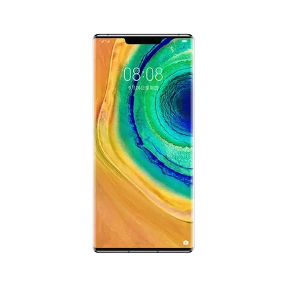 Huawei Mate 30 Pro smartphone with triple rear camera and sleek curved display