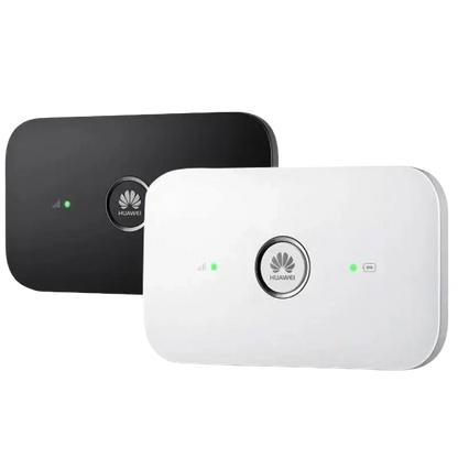 Huawei S-856 black and white portable Wi-Fi router with 150 Mbps transmission rate