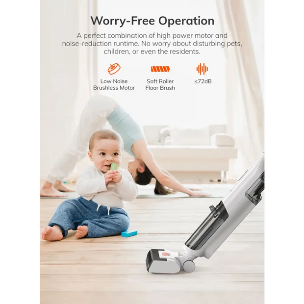 ILIFE W90 Cordless Wireless Wet Dry Smart Mop Washing