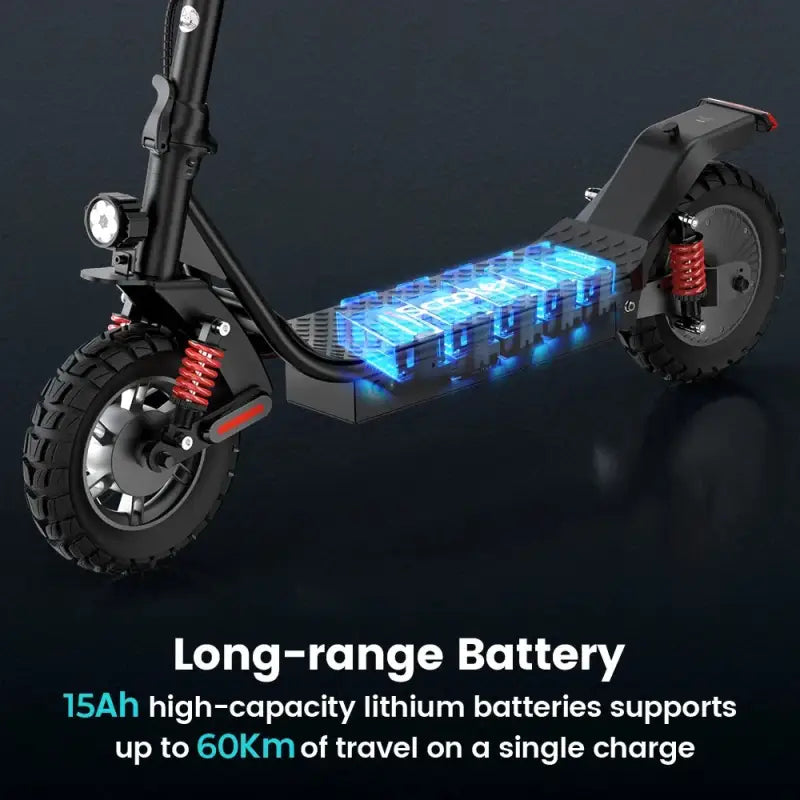 iScooter i10 Pro 800 W Max Range Powerful Electric Kick Scooter 60 km/h With USB laurichshop