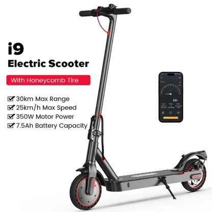 iScooter i9/i9 pro Fold-able 7.5Ah Electric Kick Scooter 350 W With APP laurichshop