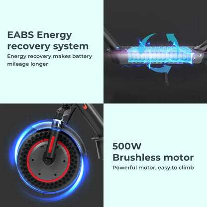 iScooter i9Max 500 W Fold-able Electric Kick Scooter 35km/h With App laurichshop