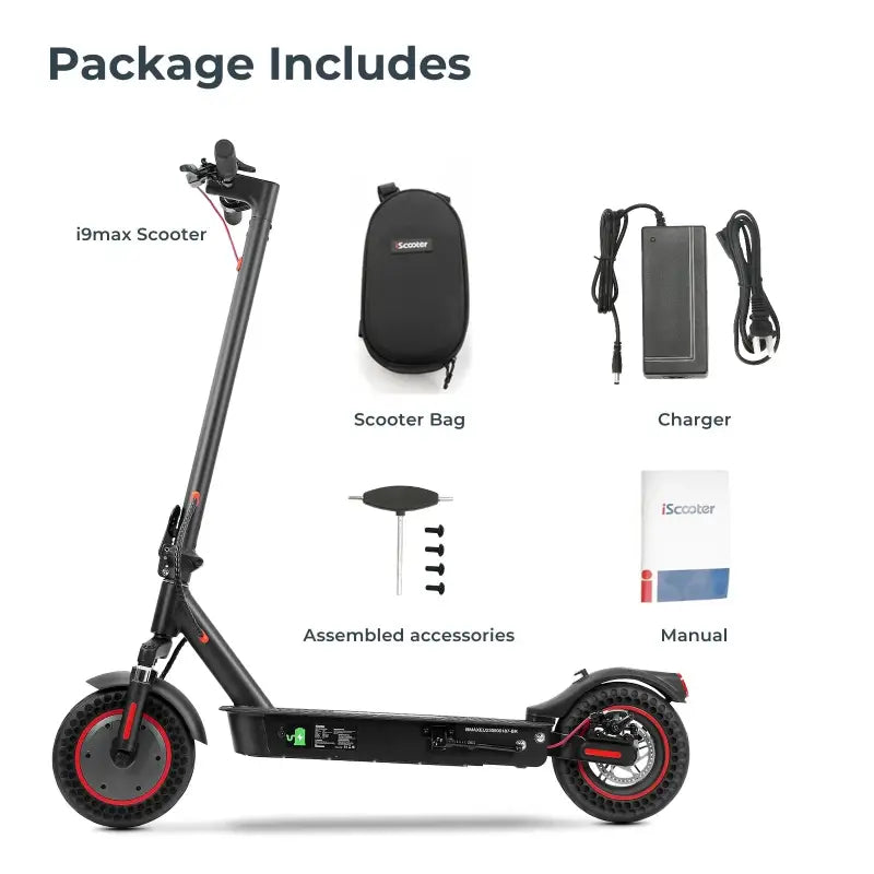 iScooter i9Max 500 W Fold-able Electric Kick Scooter 35km/h With App laurichshop
