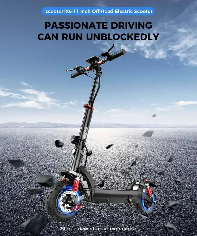 iScooter iX3 800 W Powerful Electric Kick Scooter 10 inch Tubeless 40 km/h For Adults laurichshop