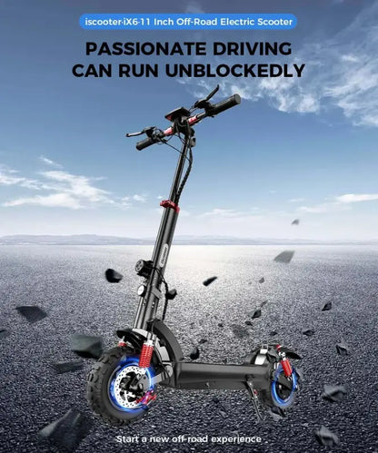 iScooter iX3 800 W Powerful Electric Kick Scooter 10 inch Tubeless 40 km/h For Adults laurichshop