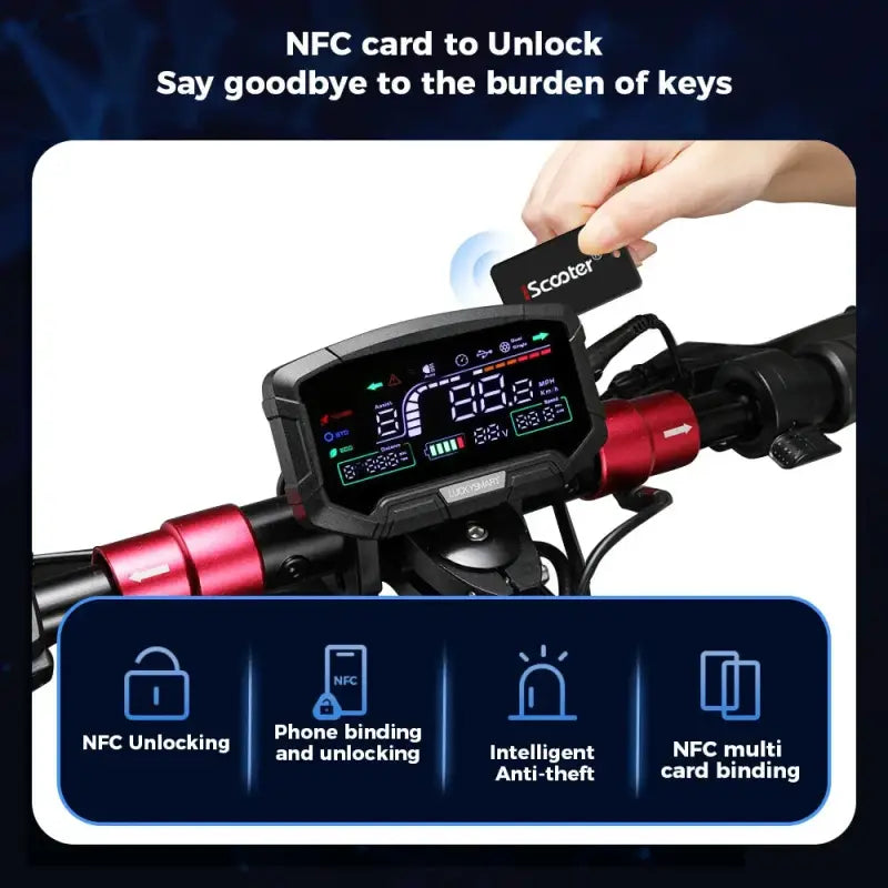 iScooter iX3 800 W Powerful Electric Kick Scooter 10 inch Tubeless 40 km/h For Adults laurichshop