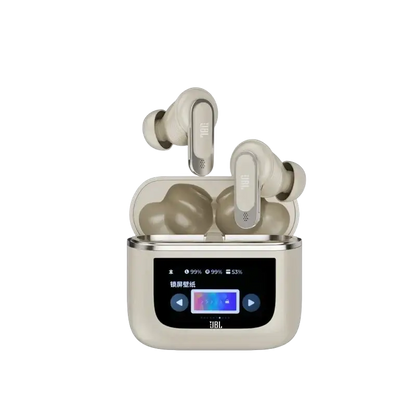 JBL Tour Pro 2 wireless earbuds with smart touchscreen case