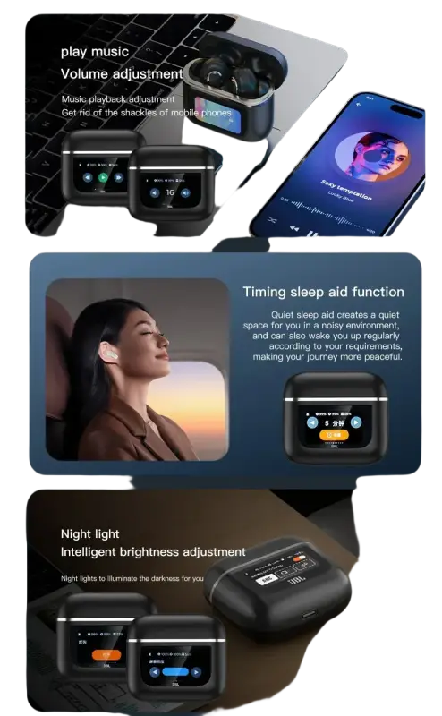 JBL Tour Pro 2 True Wireless Bluetooth Earbuds Noise Cancelling