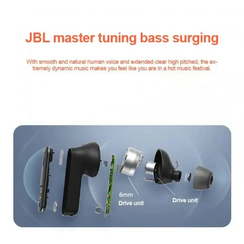 JBL Tune 230NC TWS Wireless Bluetooth Noise Cancelling Earbuds Stereo Pure Bass Earphones Waterproof Headphones Smart Sport - laurichshop