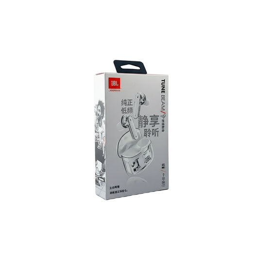JBL Tune Beam Ghost TWS earbuds with transparent design