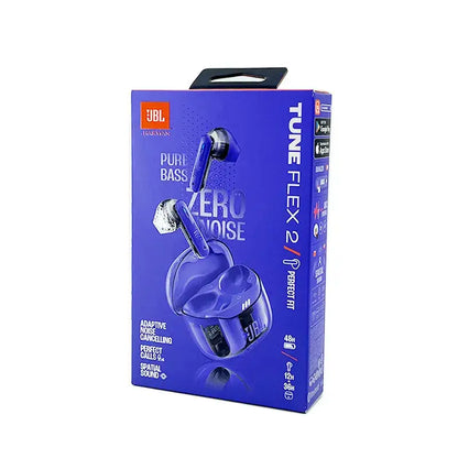 JBL Tune Flex 2 True Wireless Bluetooth Earbuds BT5.3 ANC Earphone With Microphone IP54 Waterproof 48H Playtime Support APP