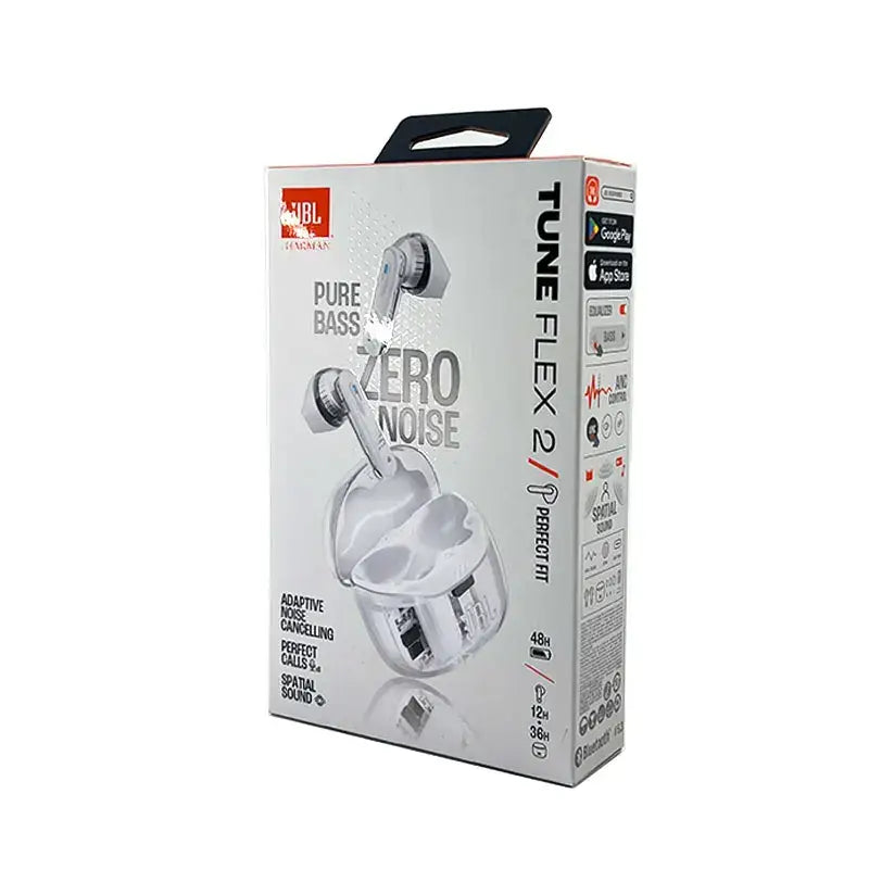 JBL Tune Flex 2 True Wireless Bluetooth Earbuds BT5.3 ANC Earphone With Microphone IP54 Waterproof 48H Playtime Support APP