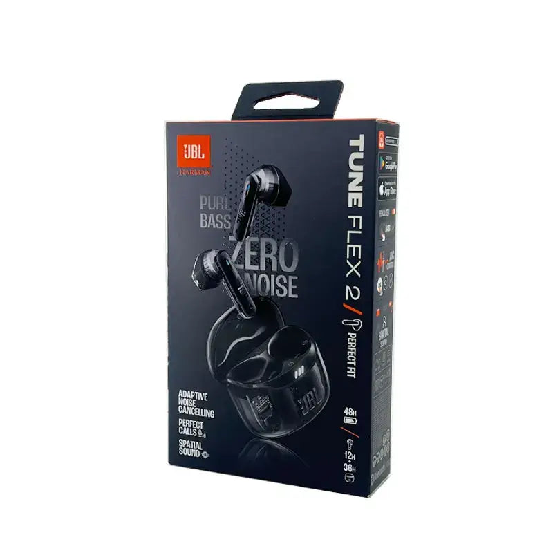 JBL Tune Flex 2 True Wireless Bluetooth Earbuds BT5.3 ANC Earphone With Microphone IP54 Waterproof 48H Playtime Support APP