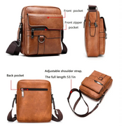 JEEP Buluo Men Leather Shoulder Cross-body Business Bag