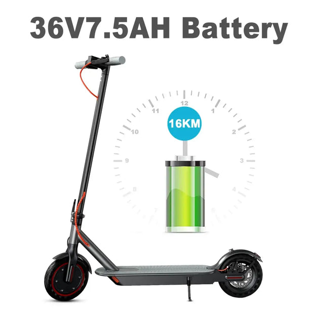 Juicease 16 KM Waterproof Electric Scooter For Adults 350 W - 7.5AH 16KM Range TUYA