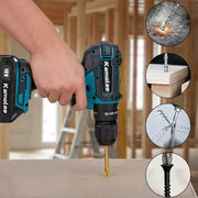 Kamolee 10mm/13mm Brushed Cordless Electric Impact Drill