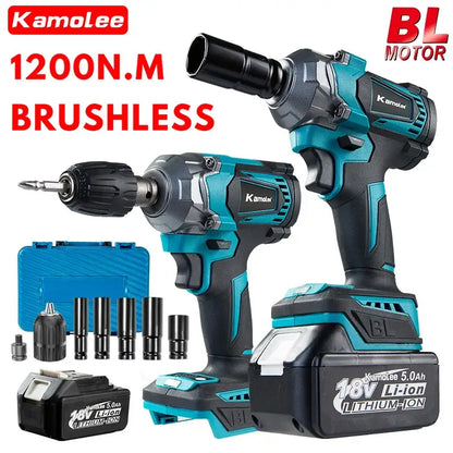 Kamolee Electric Wrench DTW500 Brush-less Cordless 1200 N.m