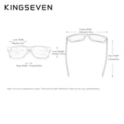 Kingseven 100% Polarized Vintage Wooden Sunglasses UV400 Protection