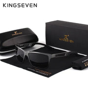 Kingseven Aluminum Square Frame Men/Women Polarized Sunglasses