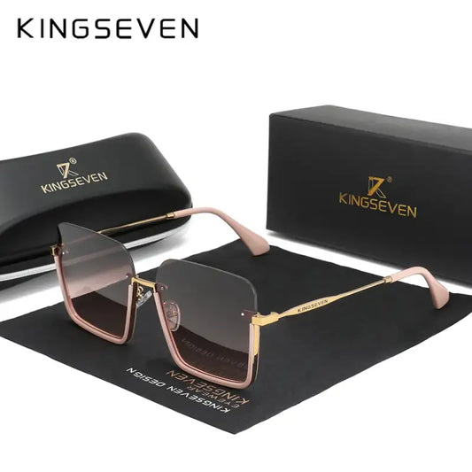 Kingseven Fashion Gradient Rectangle Lens Sunglasses