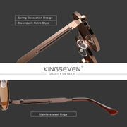 Kingseven High Quality Gothic Steampunk Designer Sunglasses