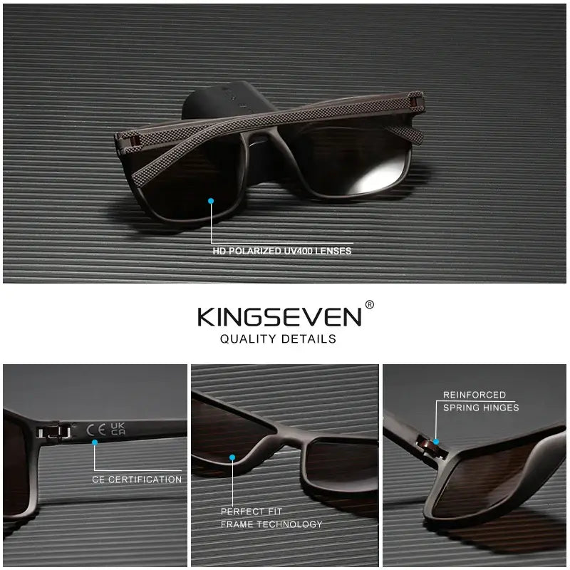 Kingseven New Women Driving Classic Square Frame Polarized Sunglasses