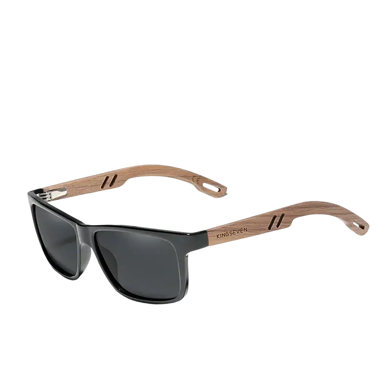 Kingseven 100% Polarized Vintage Wooden Sunglasses UV400 Protection