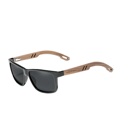 Kingseven 100% Polarized Vintage Wooden Sunglasses UV400 Protection