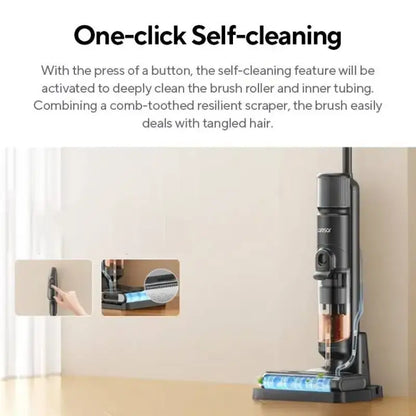 Black and Copper Cordless Vacuum with Smart Dirt Detection and Edge Cleaning