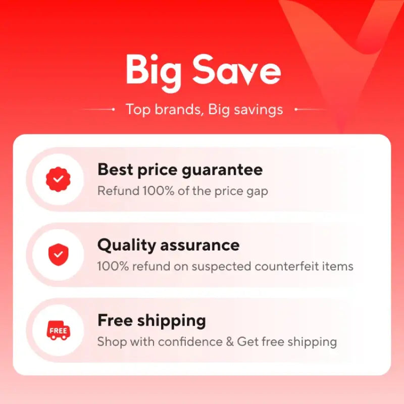 Red and white Big Save bag with black and copper vacuum featuring smart dirt detection