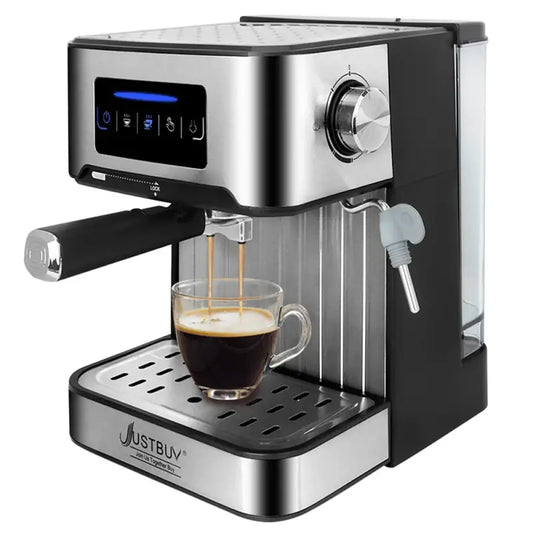 LCD Touch Espresso Coffee Machine Maker Semi-Automatic Pump With Cappuccino