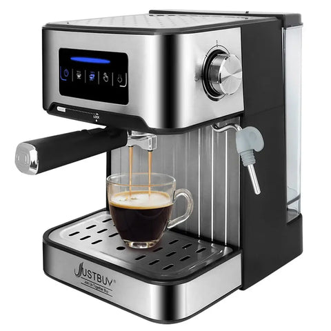 LCD Touch Espresso Coffee Machine Maker Semi-Automatic Pump With Cappuccino