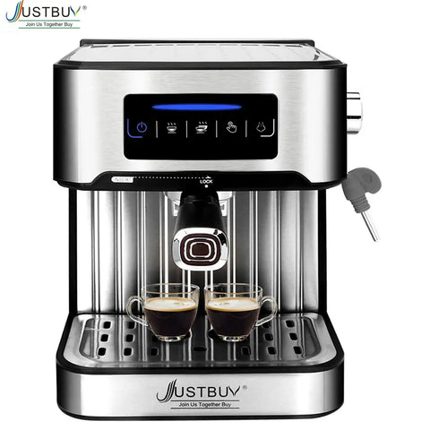 LCD Touch Espresso Coffee Machine Maker Semi-Automatic Pump With Cappuccino