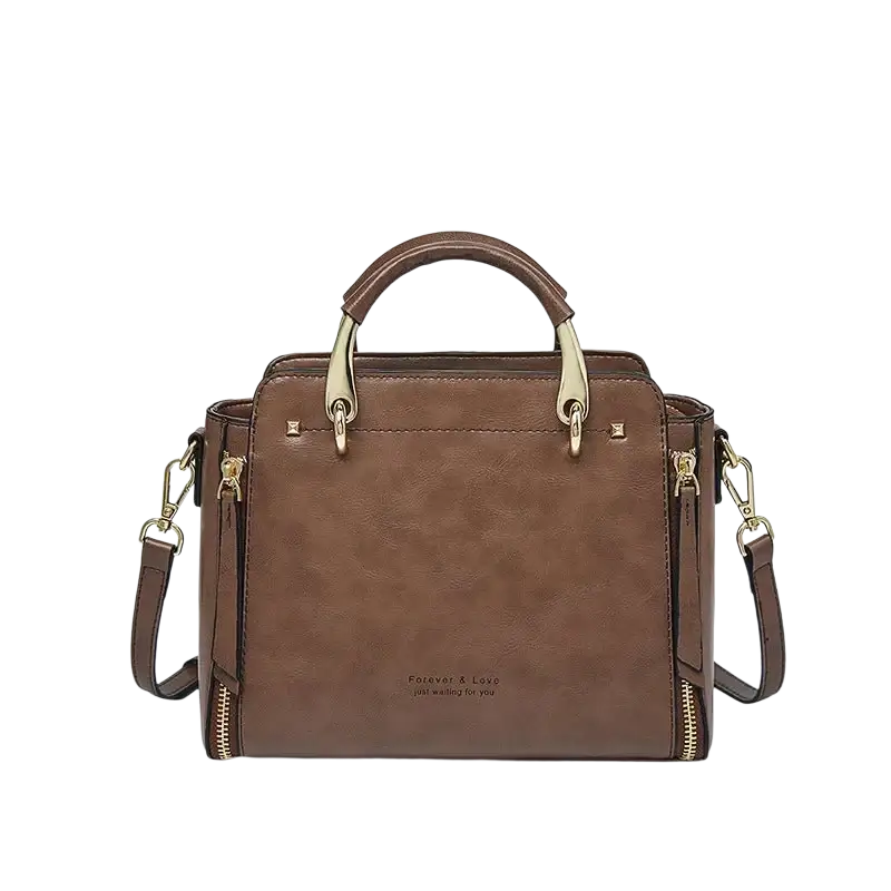 FOXER Women Crossbody Shoulder Bags Female Split Leather Handle Bags Large Capacity Handbags Stylish Cross-body Purse Chic Totes - laurichshop