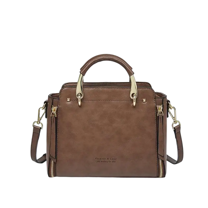 FOXER Women Crossbody Shoulder Bags Female Split Leather Handle Bags Large Capacity Handbags Stylish Cross-body Purse Chic Totes - laurichshop