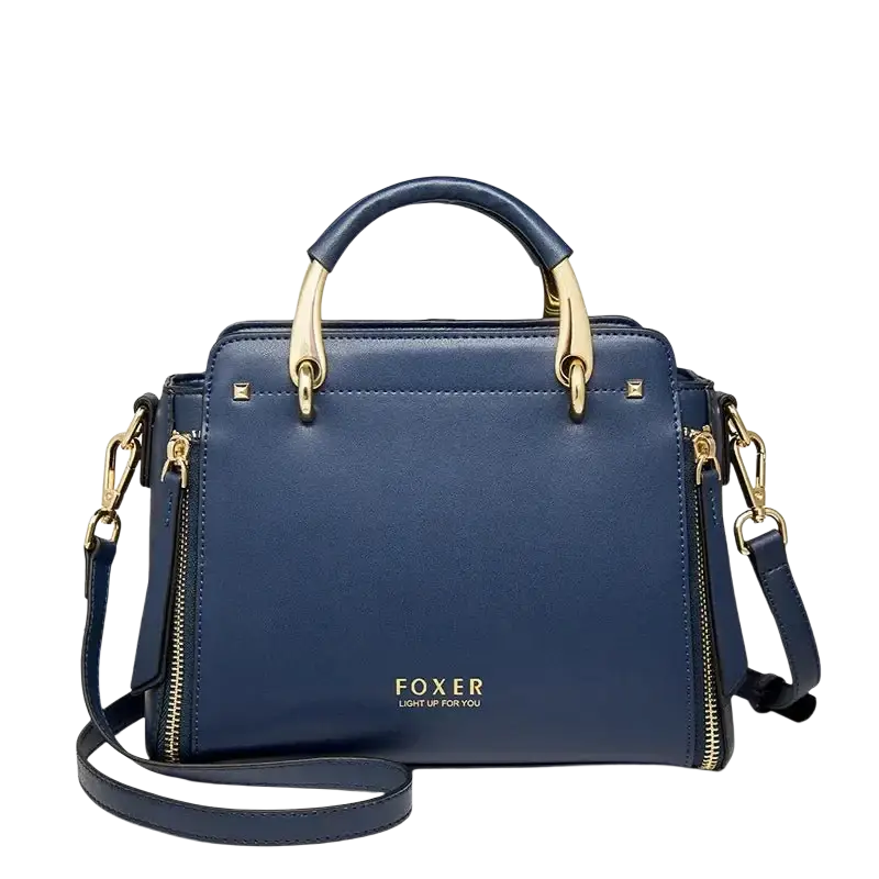 FOXER Women Crossbody Shoulder Bags Female Split Leather Handle Bags Large Capacity Handbags Stylish Cross-body Purse Chic Totes - laurichshop